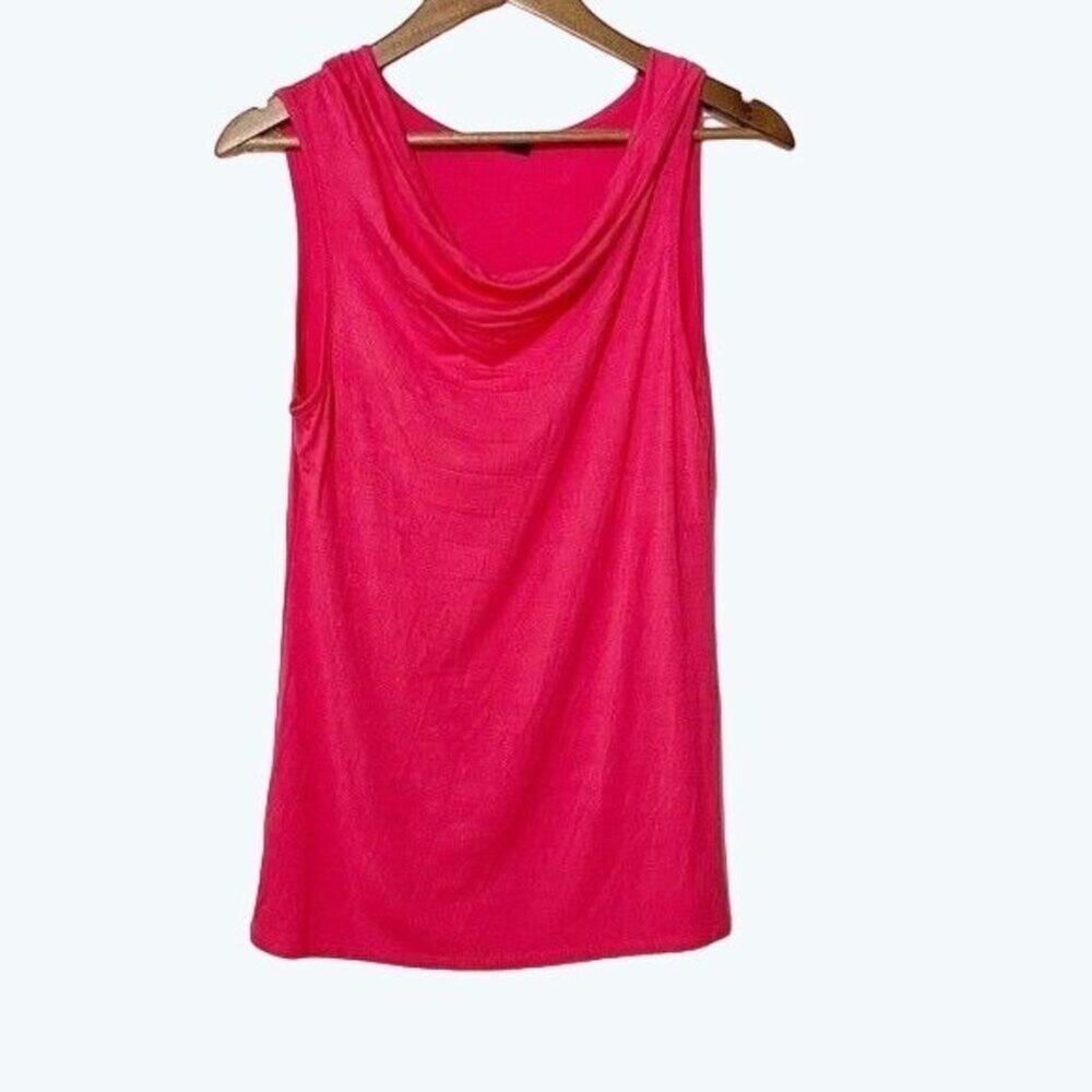 iliad USA Shirt Womens Medium Sleeveless Scoop Neck Pullover Drape Neckline
